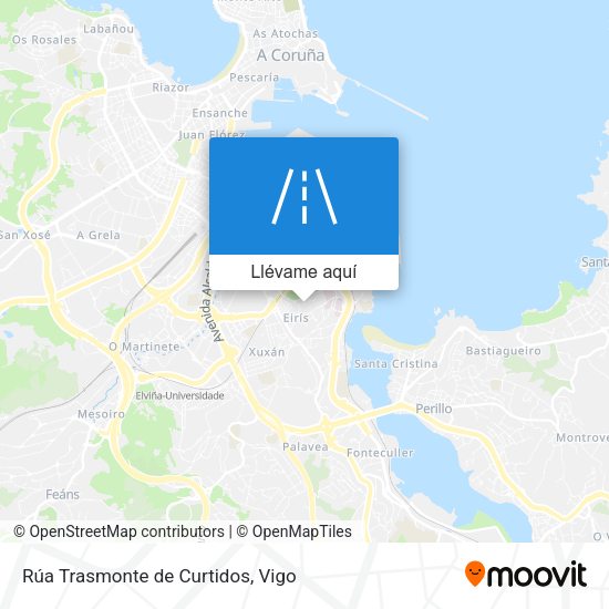 Mapa Rúa Trasmonte de Curtidos