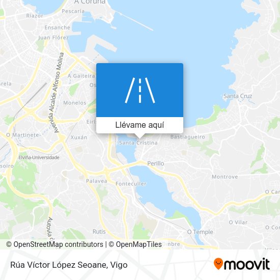 Mapa Rúa Víctor López Seoane
