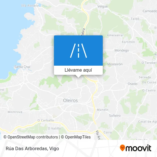 Mapa Rúa Das Arboredas