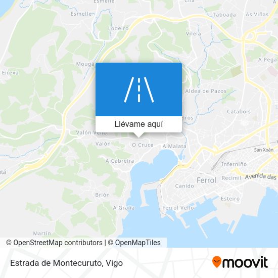 Mapa Estrada de Montecuruto