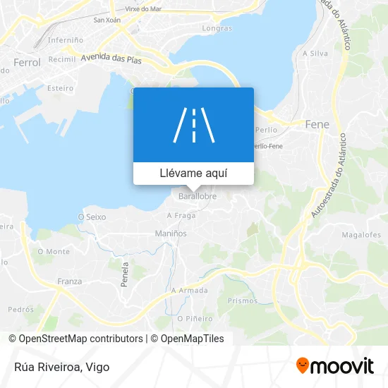 Mapa Rúa Riveiroa