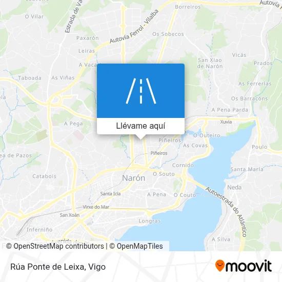 Mapa Rúa Ponte de Leixa