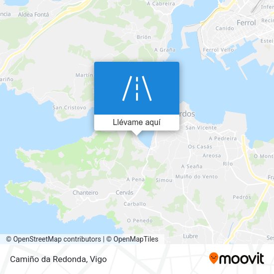 Mapa Camiño da Redonda