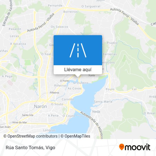 Mapa Rúa Santo Tomás