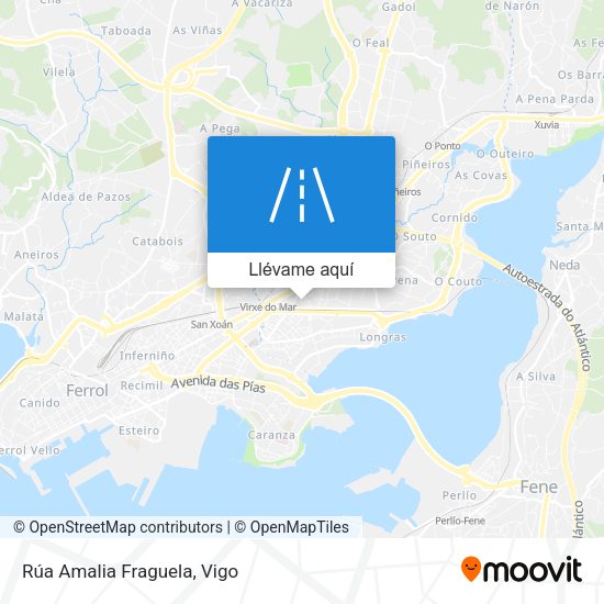 Mapa Rúa Amalia Fraguela