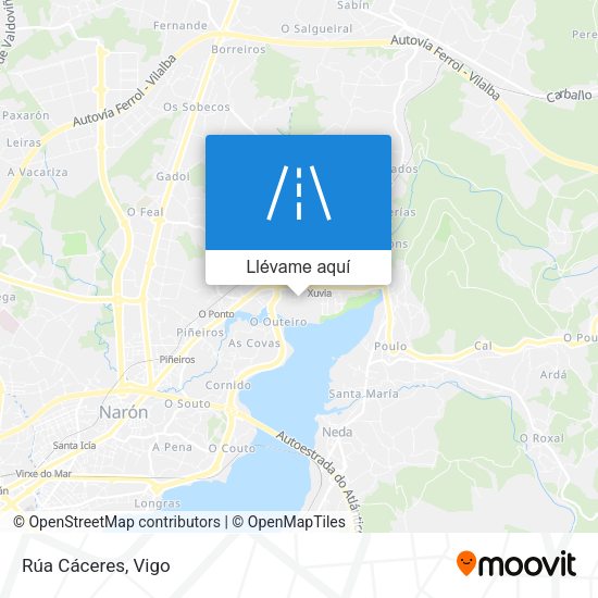 Mapa Rúa Cáceres