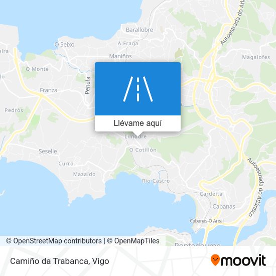 Mapa Camiño da Trabanca