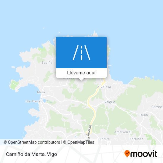 Mapa Camiño da Marta