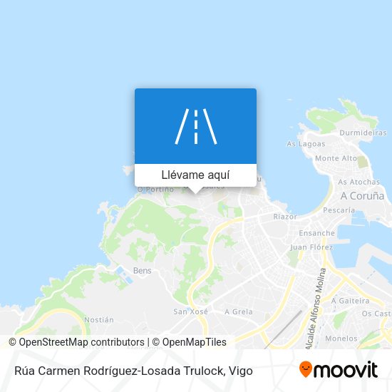 Mapa Rúa Carmen Rodríguez-Losada Trulock
