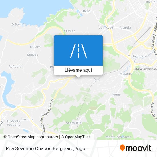 Mapa Rúa Severino Chacón Bergueiro