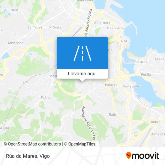 Mapa Rúa da Marea