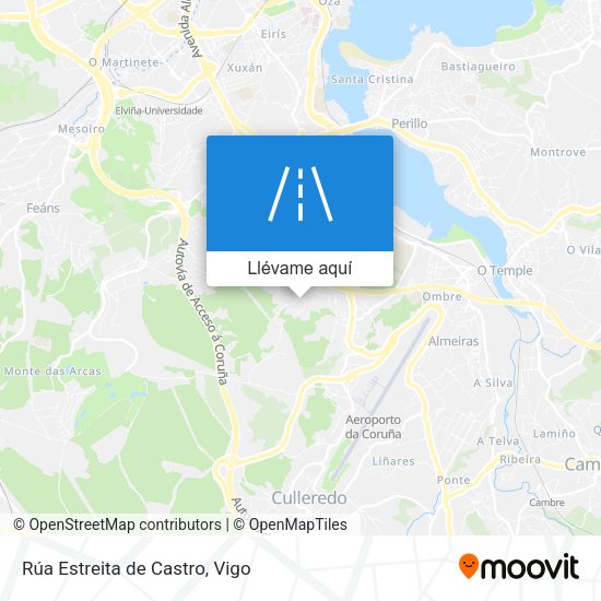 Mapa Rúa Estreita de Castro
