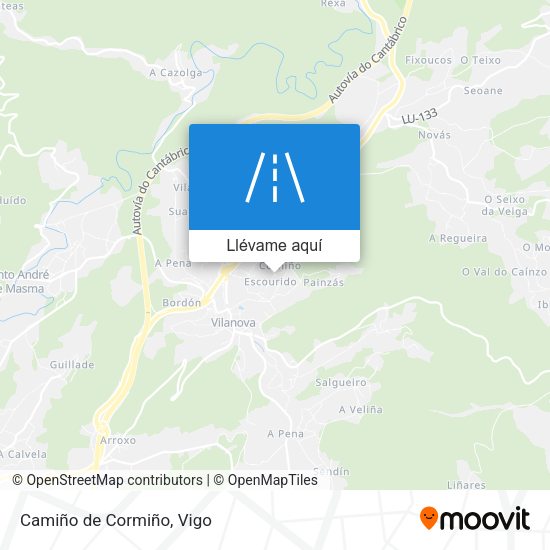 Mapa Camiño de Cormiño
