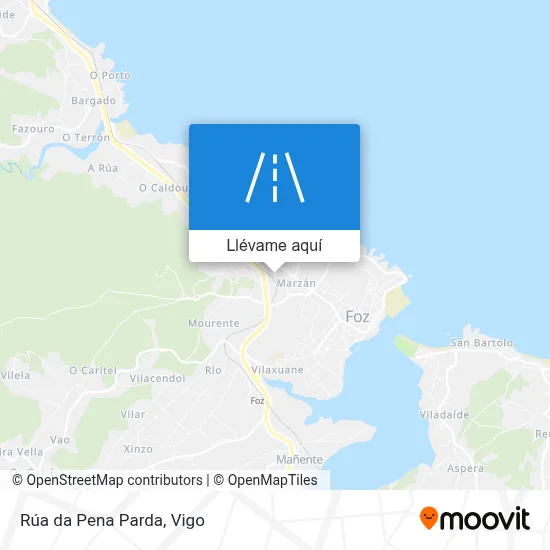 Mapa Rúa da Pena Parda