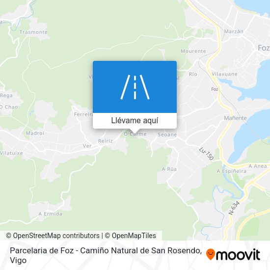 Mapa Parcelaria de Foz - Camiño Natural de San Rosendo