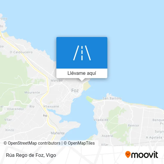 Mapa Rúa Rego de Foz