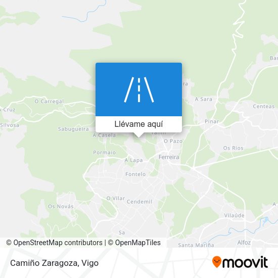 Mapa Camiño Zaragoza