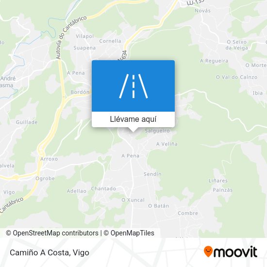 Mapa Camiño A Costa