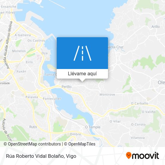 Mapa Rúa Roberto Vidal Bolaño