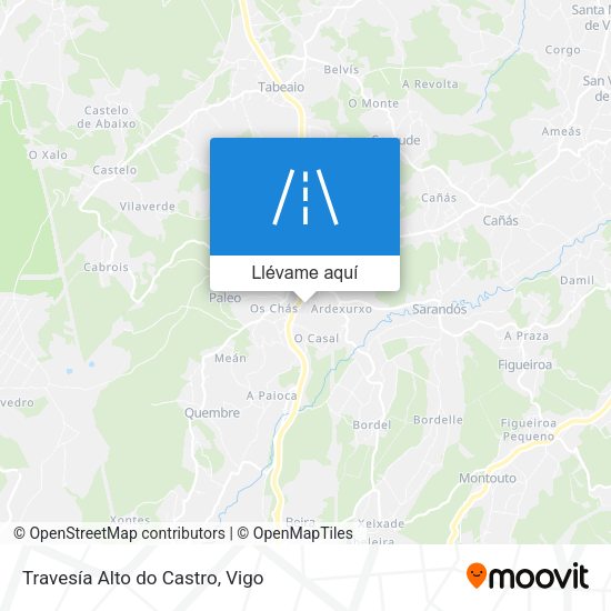 Mapa Travesía Alto do Castro