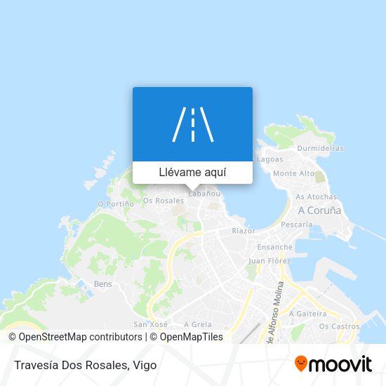 Mapa Travesía Dos Rosales