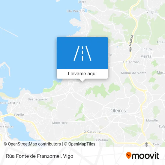Mapa Rúa Fonte de Franzomel