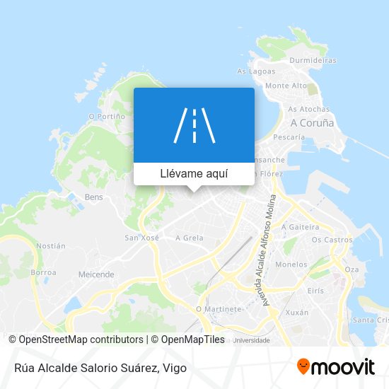Mapa Rúa Alcalde Salorio Suárez
