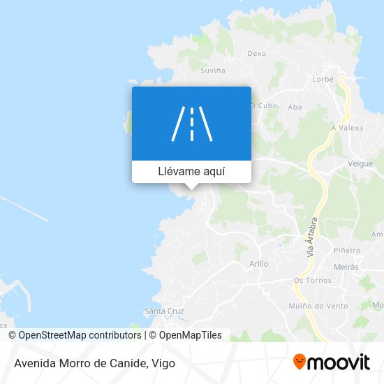 Mapa Avenida Morro de Canide