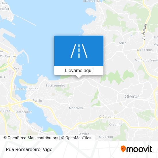 Mapa Rúa Romardeiro