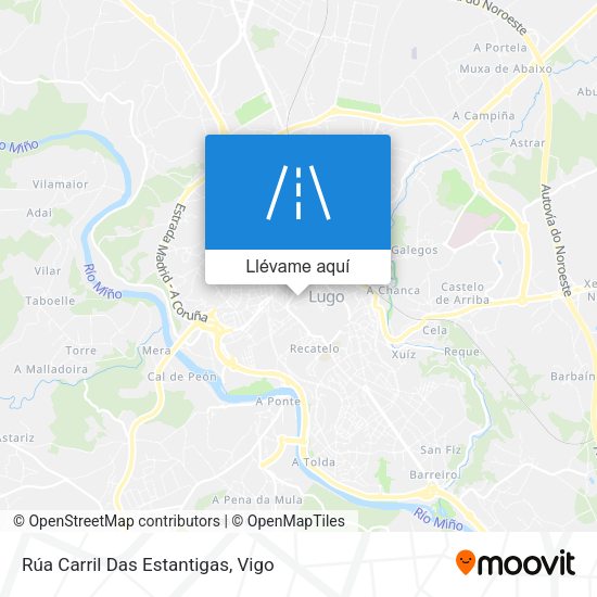 Mapa Rúa Carril Das Estantigas