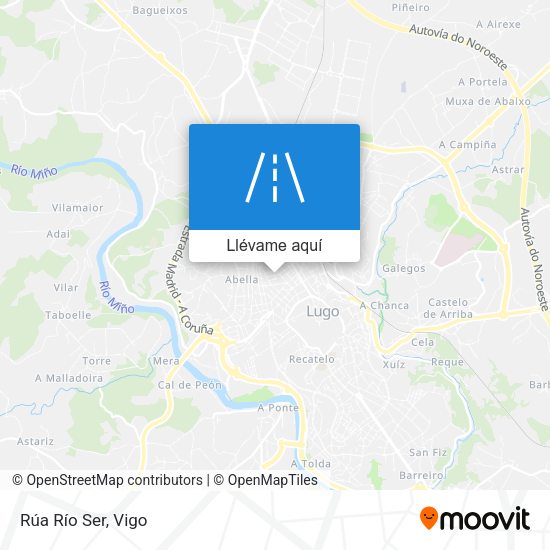 Mapa Rúa Río Ser