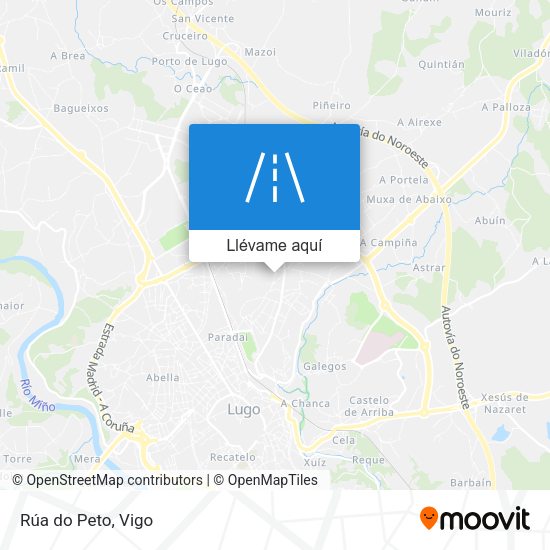 Mapa Rúa do Peto