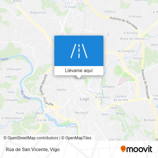 Mapa Rúa de San Vicente