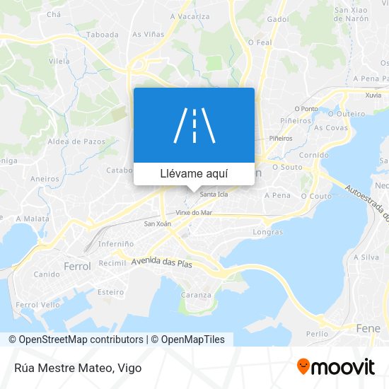 Mapa Rúa Mestre Mateo