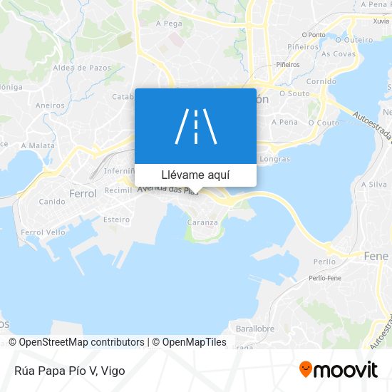 Mapa Rúa Papa Pío V