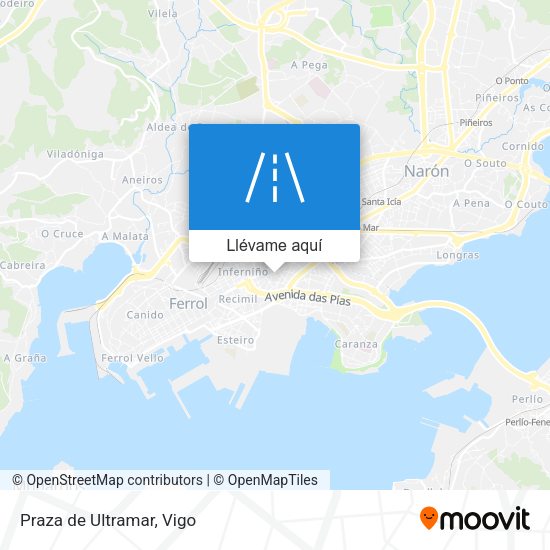 Mapa Praza de Ultramar