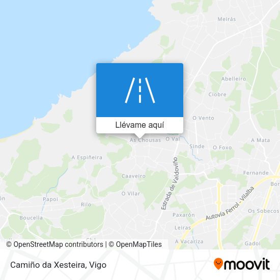 Mapa Camiño da Xesteira