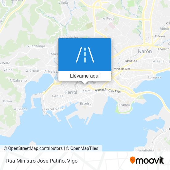 Mapa Rúa Ministro José Patiño