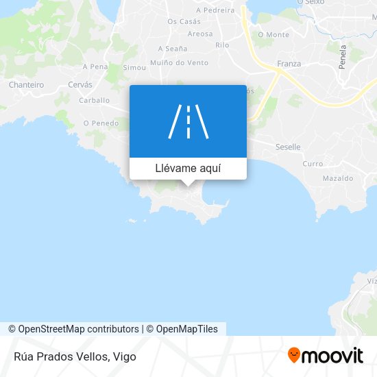 Mapa Rúa Prados Vellos