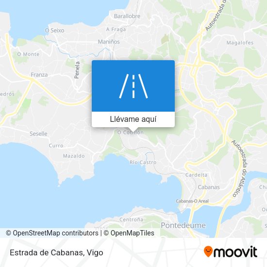 Mapa Estrada de Cabanas