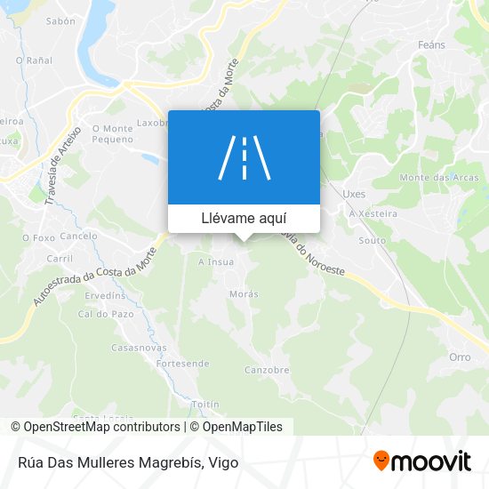Mapa Rúa Das Mulleres Magrebís