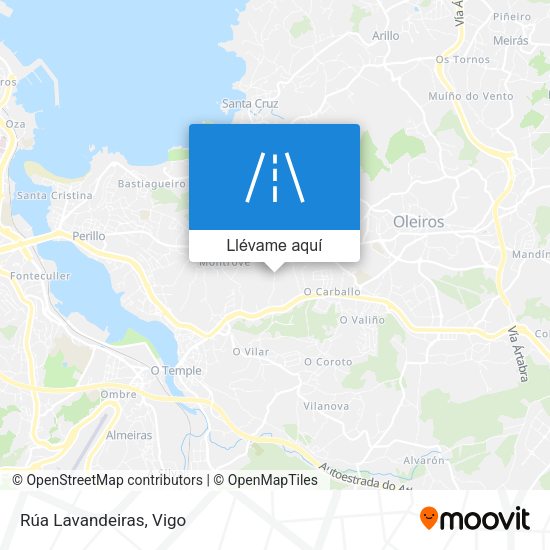 Mapa Rúa Lavandeiras