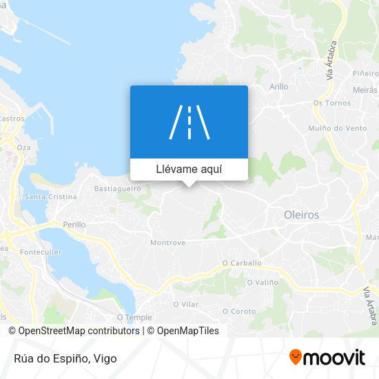 Mapa Rúa do Espiño