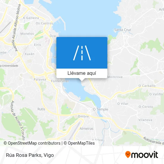 Mapa Rúa Rosa Parks