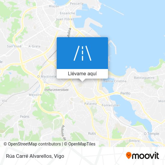 Mapa Rúa Carré Alvarellos