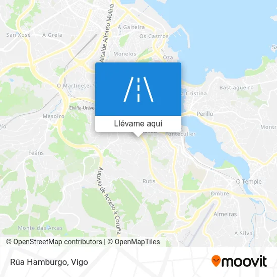Mapa Rúa Hamburgo