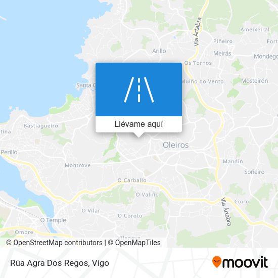 Mapa Rúa Agra Dos Regos