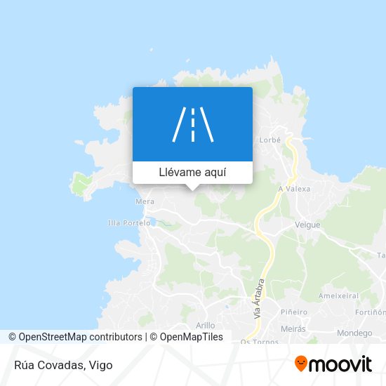 Mapa Rúa Covadas