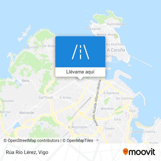 Mapa Rúa Río Lérez