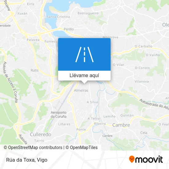 Mapa Rúa da Toxa